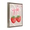 Stupell Industries Feminine Strawberry Pearls Floating Frame, design by Jesse Keith